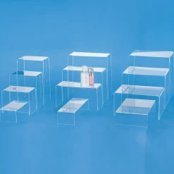 Acryl Warenpräsenter-Set 10 Cm Tief 4 Teilig