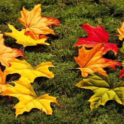 Ahorn-Kunstblätter, Pack à 30 Stück, Orange