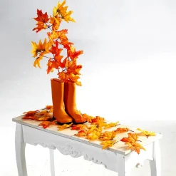 Ahorn-Kunstblätter, Pack à 30 Stück, Orange