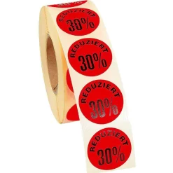 Aktions-Etiketten 30 %, 1000 Stück