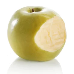 Angebissener Grüner Apfel-Lebensmittel-Attrappe 7,5 Cm Ø