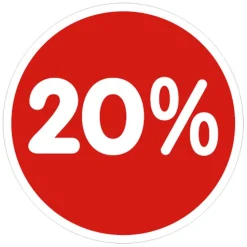 Ankleber 20% 33 Cm Ø