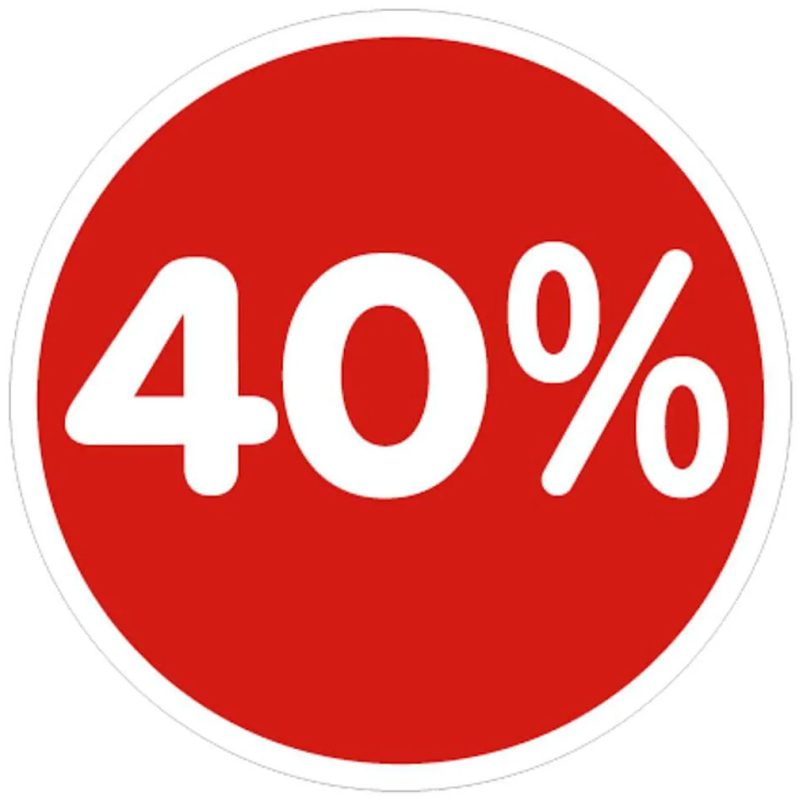 Ankleber 40% 33 Cm Ø