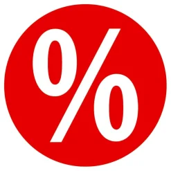 Ankleber “Prozent" 48 Cm Ø