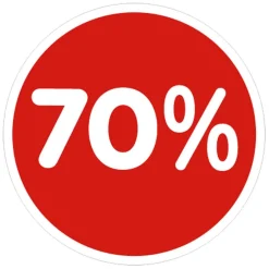 Ankleber Rund 70 % 33 Cm Ø