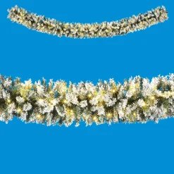 Beflockte Tannengirlande Mit LED IP 20, 270 Cm