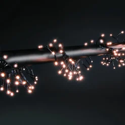 Blinkende LED Cluster Lichterkette Mit Timer, Für Außen, 6 M