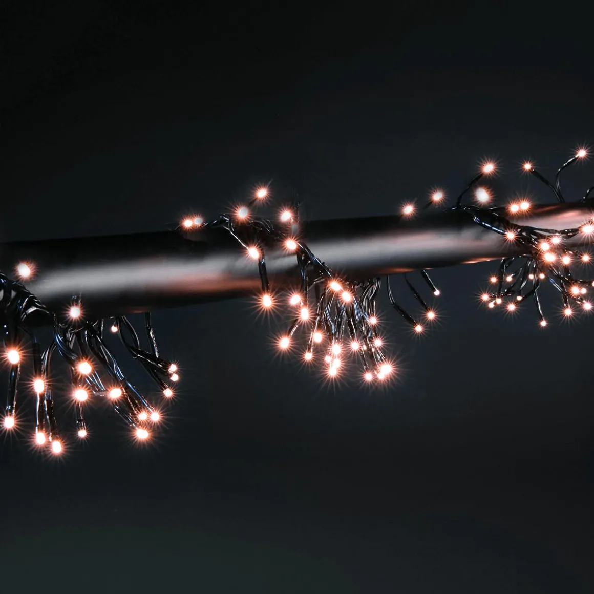 Blinkende LED Cluster Lichterkette Mit Timer, Für Außen, 6 M