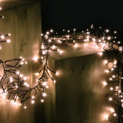 Blinkende LED Cluster Lichterkette Mit Timer, Für Außen, 6 M