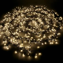 Blinkende LED Cluster Lichterkette Mit Timer, Für Außen, 6 M