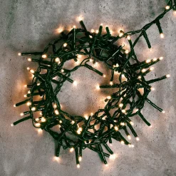 Blinkende LED Lichterkette Mit Timer, Für Außen, 16 M