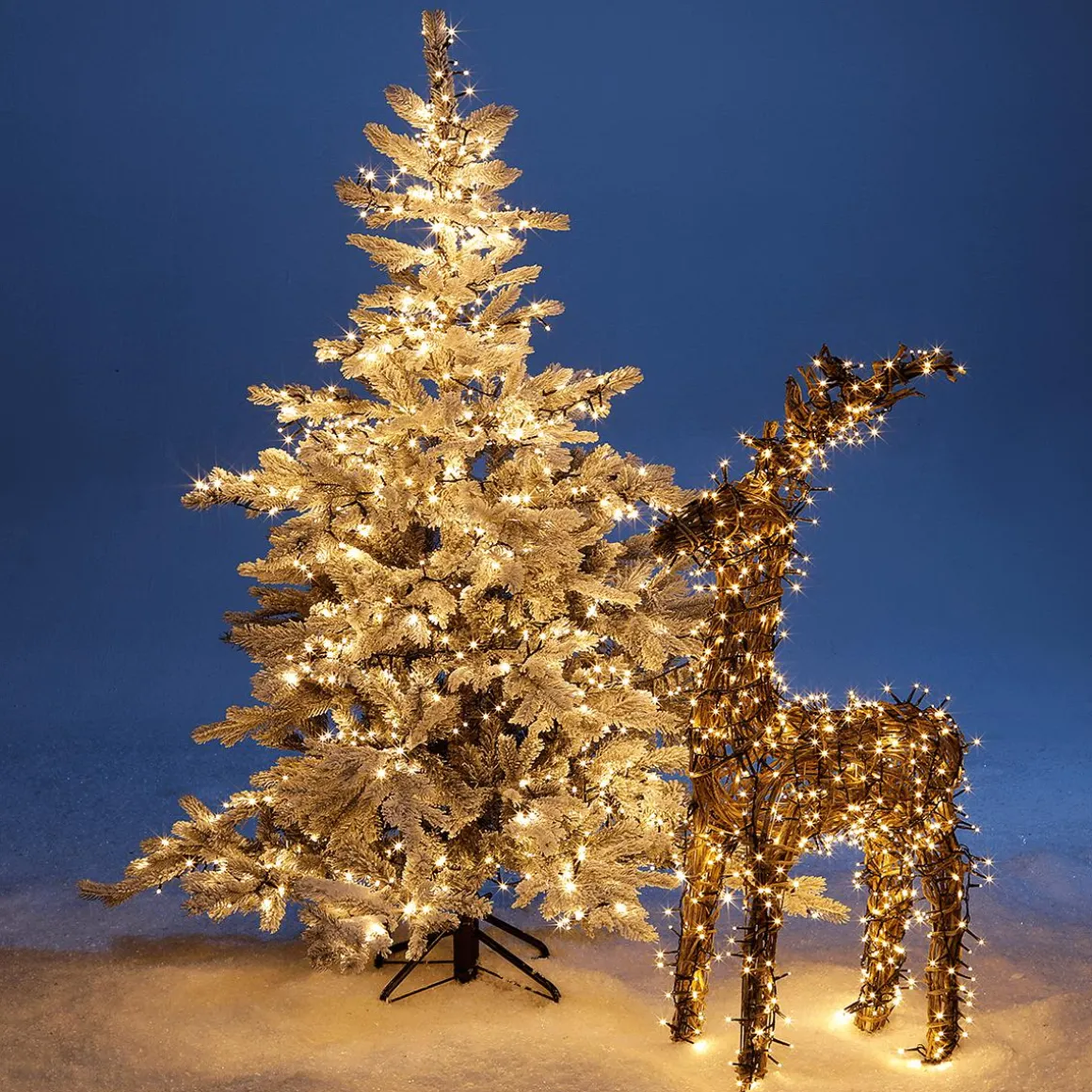 Blinkende LED Lichterkette Mit Timer, Für Außen, 22,5 M