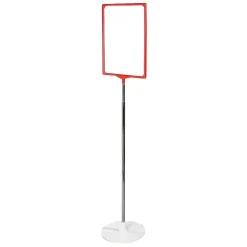 Bodenplakatständer DIN A3, Rahmen Rot