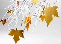 Brauner XL Deko-Ast 175 Cm Beflockt