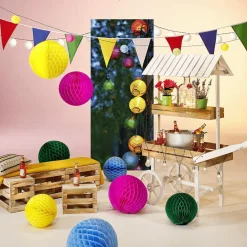 Bunte LED Lampion Lichterkette 950 Cm