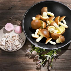 Champignon-Scheiben Lebensmittel-Attrappe, 12 Stück