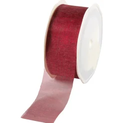 Chiffonband 38 Mm, 25 M, Bordeaux
