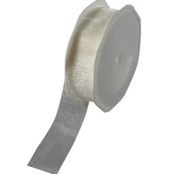 Chiffonband 25 Mm, 25 M, Creme