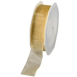 Chiffonband 25 Mm, 25 M, Gold