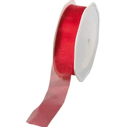 Chiffonband 25 Mm, 25 M, Rot