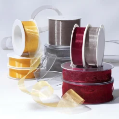 Chiffonband 25 Mm, 25 M, Silber