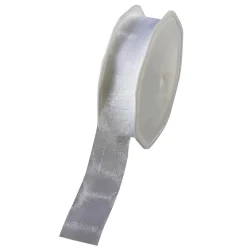 Chiffonband 25 Mm, 25 M, Weiß