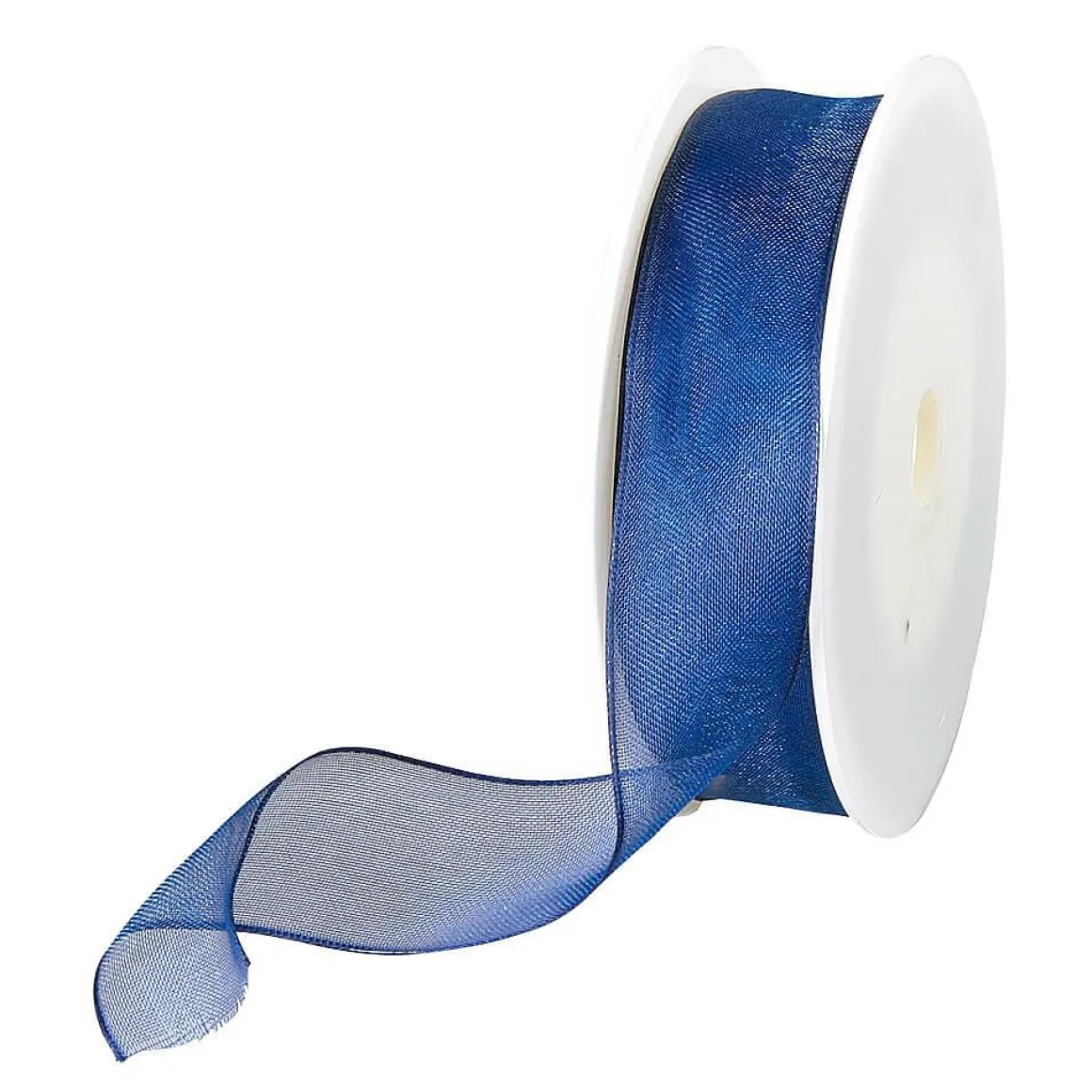 Chiffonband Mit Draht Dunkelblau 25 Mm Breit, 20 M