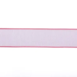 Chiffonband Mit Draht Pink 25 Mm Breit, 20 M