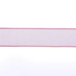 Chiffonband Mit Draht Pink 40 Mm Breit, 20 M