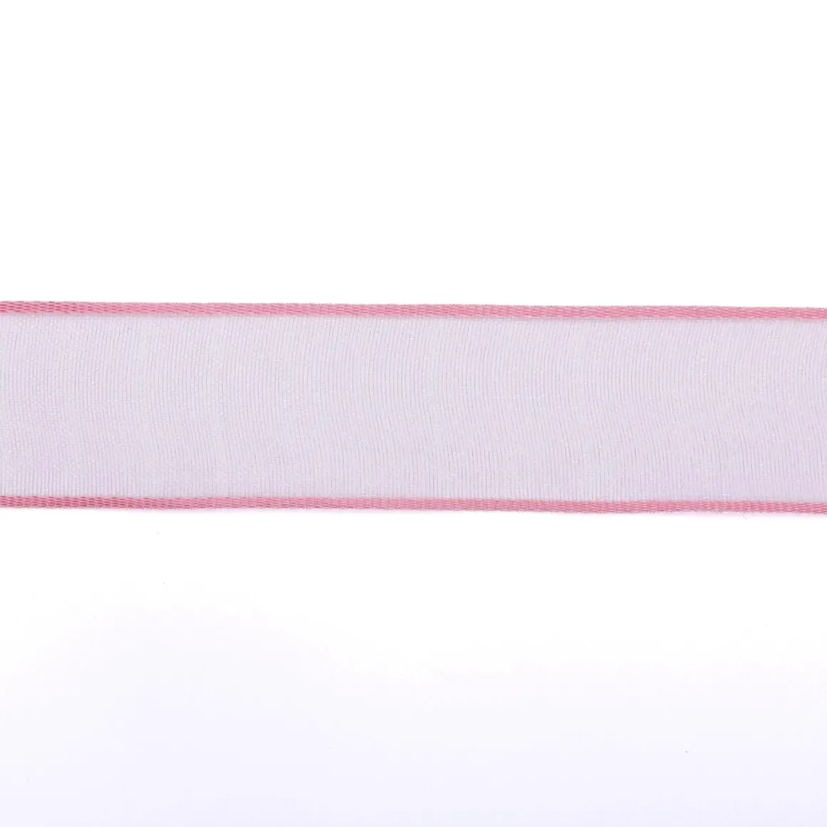 Chiffonband Mit Draht Pink 40 Mm Breit, 20 M