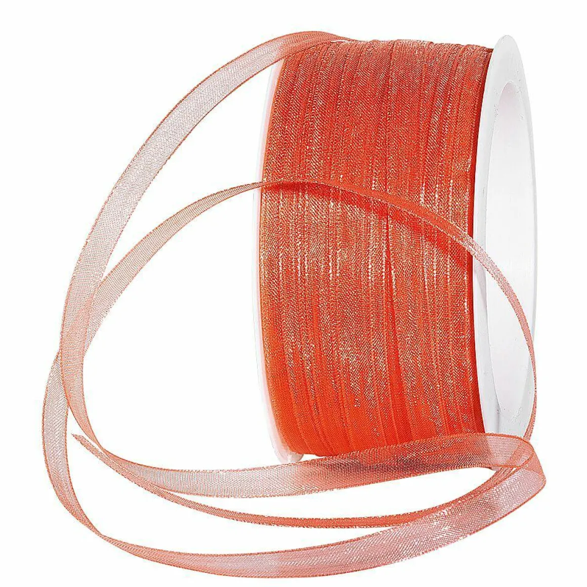 Chiffonband Mit Webkante, 6 Mm, 50 M, Pink