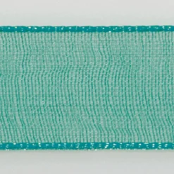 Chiffonband Mit Webkante 6mm X 50m Türkis