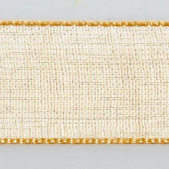 Chiffonband Mit Webkante 15mm X 50m Gold