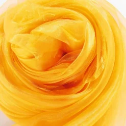 Chiffonstoff, Gelb, 145 Cm