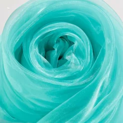 Chiffonstoff, Hellblau, 145 Cm