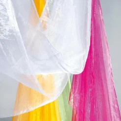 Chiffonstoff, Pink, 145 Cm