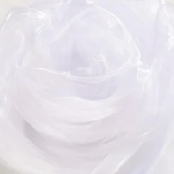 Chiffonstoff, Weiß, 145 Cm