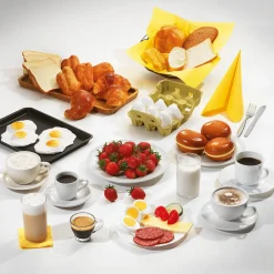 Croissant Lebensmittel-Attrappe, 3 Stück