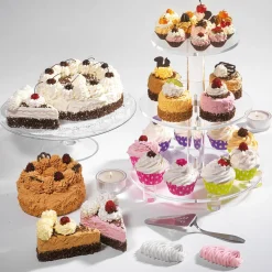 Cupcakes Rosa Lebensmittel-Attrappe, 3 Stück