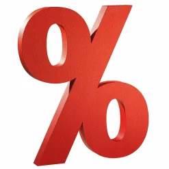 3D Prozentzeichen, 90 Cm Hoch
