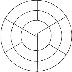Deckengitter-Ring Schwarz 70 Cm Ø