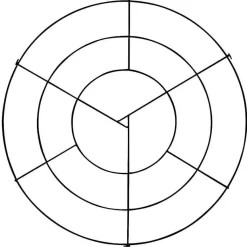 Deckengitter-Ring Schwarz 70 Cm Ø