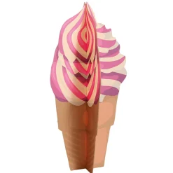 Deko Aufsteller Softeis, 75 Cm Hoch