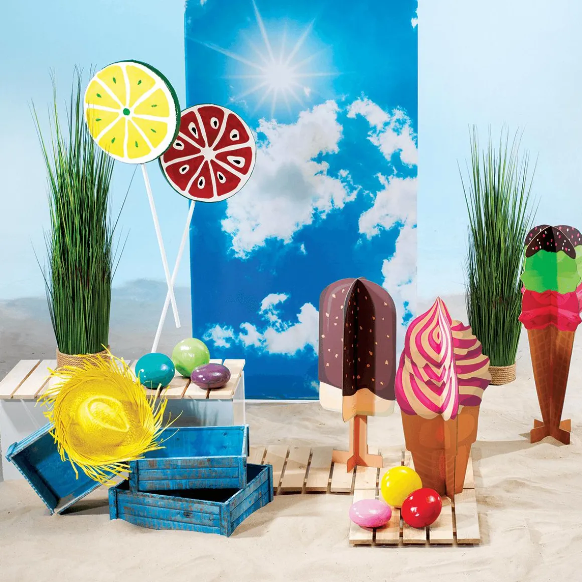 Deko Aufsteller Waffeleis, 90 Cm Hoch