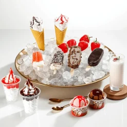 Deko Eis Am Stil, Dunkle Schokolade - Lebensmittel-Attrappe 21 Cm