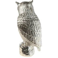 Deko Figur Eule 43 Cm Silber