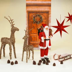 Deko Holzschlitten 40 X 14 X 9,5 Cm