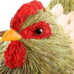 Deko Huhn Im Nest 23 Cm Ø, 16 Cm Hoch