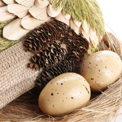 Deko Huhn Im Nest 23 Cm Ø, 16 Cm Hoch