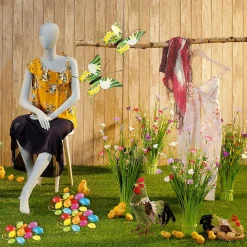 Deko Huhn Im Nest 23 Cm Ø, 16 Cm Hoch